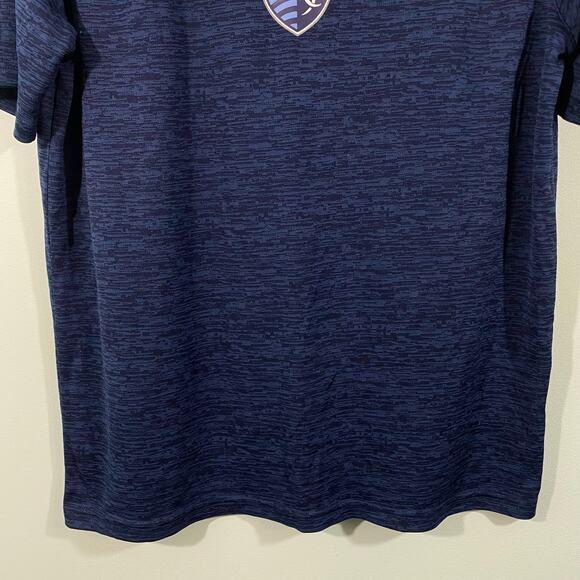 Fanatics Men MLS Kansas City Sporting Blue Short Sleeve Jersey Tee Size M Soccer - Picture 3 of 8